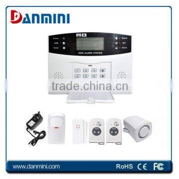 Spanish / English / French LCD GSM 99 zones Wireless and Wired Smart Home Security GSM Alarm System