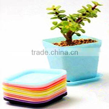 fashion and beatuiful plastic flowerpot,with tray