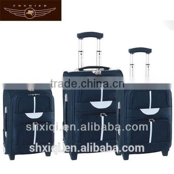 Nylon carryon suitcases with extend layer