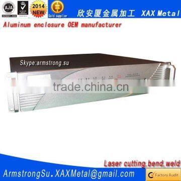 XAX11Alu OEM ODM customized laser cut bend weld sheet aluminum controller case