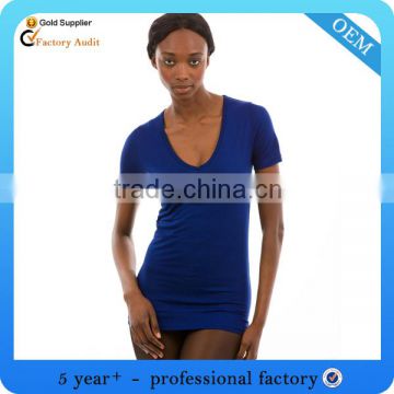 women v-neck fitted t-shirts