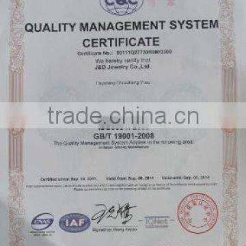 QUANLITY MANAGEMENT SYSTEM CERTIFICATE