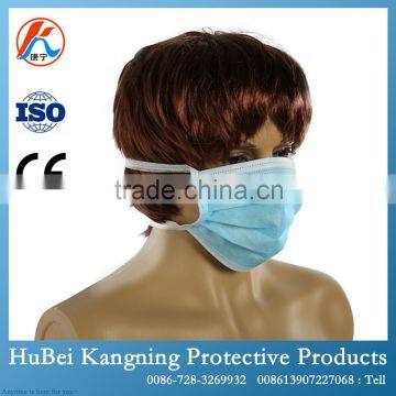 Protective anti dusting tie on medical face mask with design