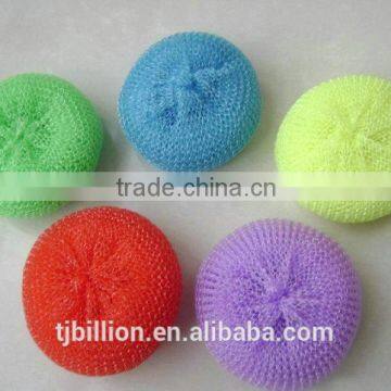 Top quality promotional fessional kitchen bathroom cleaning plastic scrubber