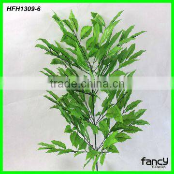 New design 24 heads 8 branches artificial banyan tree leaves