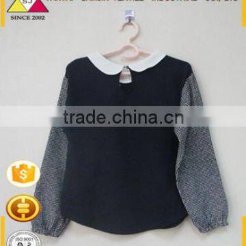 Girls fashion sets new design long sleeve shirts production cost