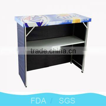 stand up full wrapped long bar table