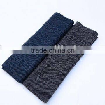 100% WOOL HERRINGBONE TWILL SCARF