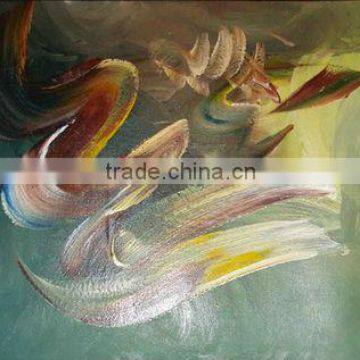 Islamic Modern Abstract Oil Painting on Canvas ( Allah )