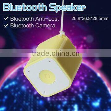 Anti-lost Super Mini Cube Box Bluetooth Speaker With Camera Remote Quality Choice