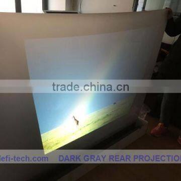 2012 self adhesive clear rear projection screen film,high resolution glass projection film,advertisement screen Material