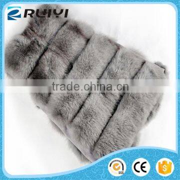 Women Fake Fur Vest Jacket Black photo-5