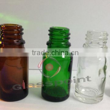 250ml clear amber and green round essence oil glass bottles