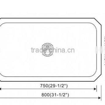 cUPC Big Single Bowl stainless steel basin