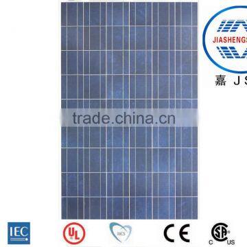 Poly solar panel 255W with 156*156 solar cell for solar energy system home/commercial use covering TUV, IEC, UL, MCS, CE, CSA,