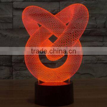 235-Decor Led Light 3d Chain Link Optical Visualization Light Sculpture Curve 3d Viewing Power Save Led Light photo-3