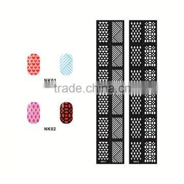 hollow nail art printer nail polish art stencil nail file