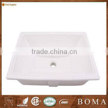 Simple Rectangular China Kitchen Ceramic Basin