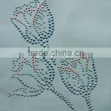 Factory Sale Rhinestone Motif Iron on Rhinestone Transfer Designs Hotfix Rhinestone Transfer photo-2