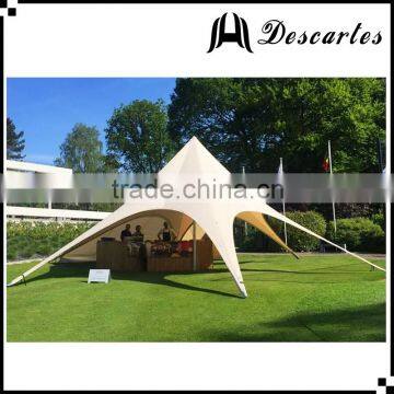 Dia:10m Ivory outdoor star canopy, star event tents,star shelter tents for camping