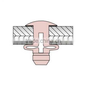Folding Blind Rivet With Dome Head, Large Setting Head for Equal Distribution of Forces, Available With Neoprene Washer Too photo-4