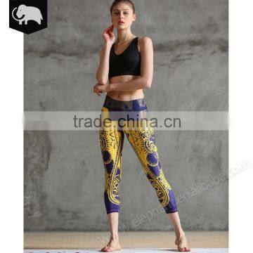 Wholesale Sexy Printed Custom Gym Yoga Fitness Pants For Women