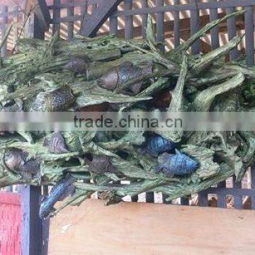 Handicraft: Teak root handicraft for wall decoration