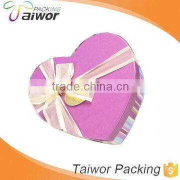 Wholesale Custom Valentine's Day Top Lid Rigid Printing Paper Packaging Heart Shape Gift Box