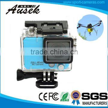 4k waterproof action camera 8Xzoom action cam with CE ROHS FCC Certification