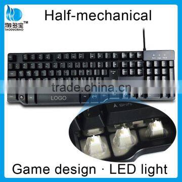 Adjustable Backlit Gaming Keyboard_professional Half Mechanical Keyboard Quality Choice photo-6