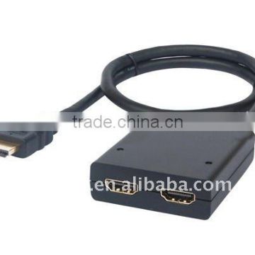 HDMI Splitter 1x2,Support the real HDMI 1.3b Pigtail Type