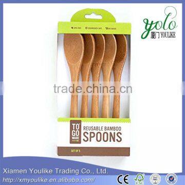 5 Sets Bamboo Spoon