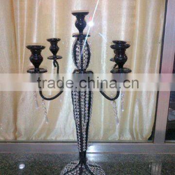 5 arms crystal candelabra