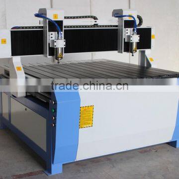 Low Price 2 Heads Wood CNC Router Machine With 2 Rotary Axis photo-2