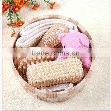 Hot sale 5pcs wooden bath set