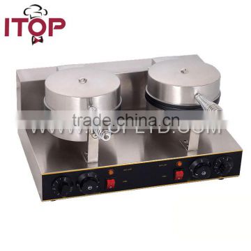 High Quality 2 Plates Industrial Egg Waffle Maker