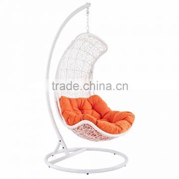 Patio wicker swing chair - rattan outdoor furniture white rattan hanging chair