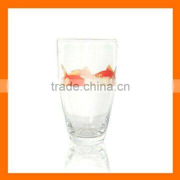 Hand blown glass cups wirh decoration,tumblers.