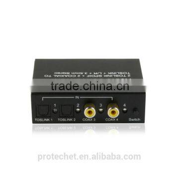 Audio Switch Converter 4 Input 3 Output SPDIF/TOSLINK Digital Otical Audio Switch Converter photo-4
