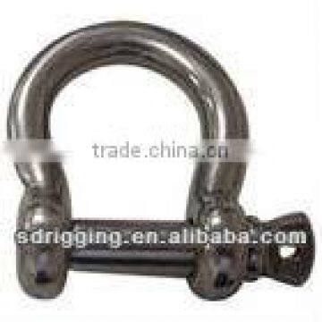 JIS Type Screw Pin Anchor Shackle Bow Type with Collar