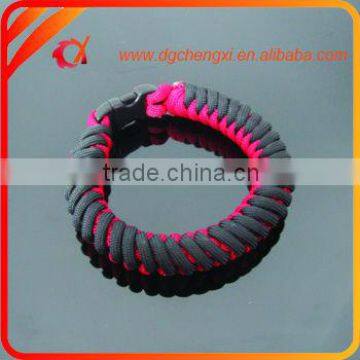 Wholesale Good Quality 550 Paracord Bracelet with plastic buckle