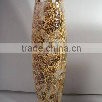 mosaic glass flower vases for home decoration