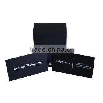 Luxury laser cut matte black business card