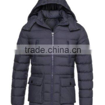 2016 cheap men's down coat with detachable hood down jacket for winter