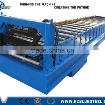 Steel Corrugated Stainless Roofing Sheet Roll Forming Machine / Metal Roofing Sheet Forming Machine