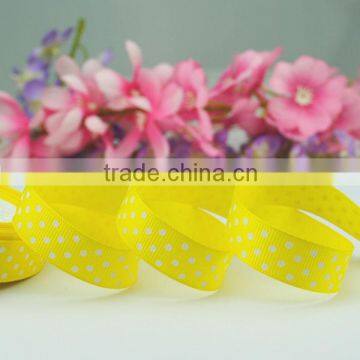 Popular White Dotted Grosgrain Ribbon to Make Pre-tied Ribbon Bows photo-6