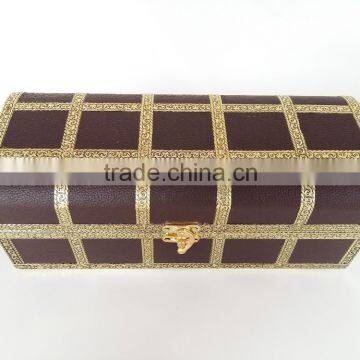 ANTIQUE LOOK, ARTIFICIAL LEATHER FINISH, WOODEN HANDMADE BANGLE BOX / BRACELET BOX- 1-ROLL photo-2