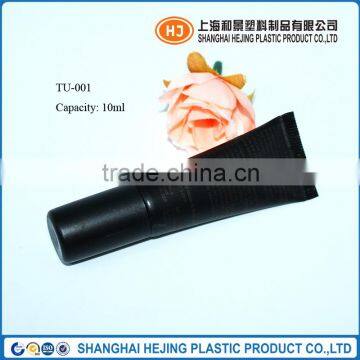 10ml cosmetic black plastic tube packaging for eye cream use