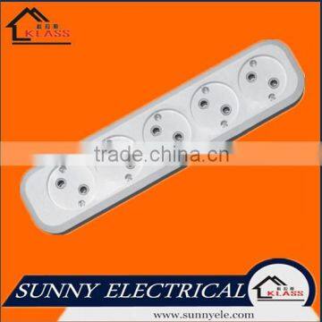 European style 5 gang Russian electrical power extension socket