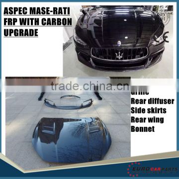 NEW HOT!!!For masa-rati to ghi-bli ASPEC-style body kit 2013 UPGRADE FRP/ CARBON 1:1